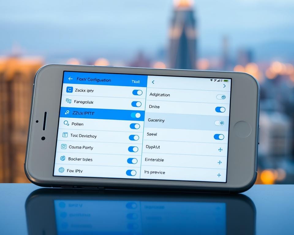 configuration foxx iptv iOS
